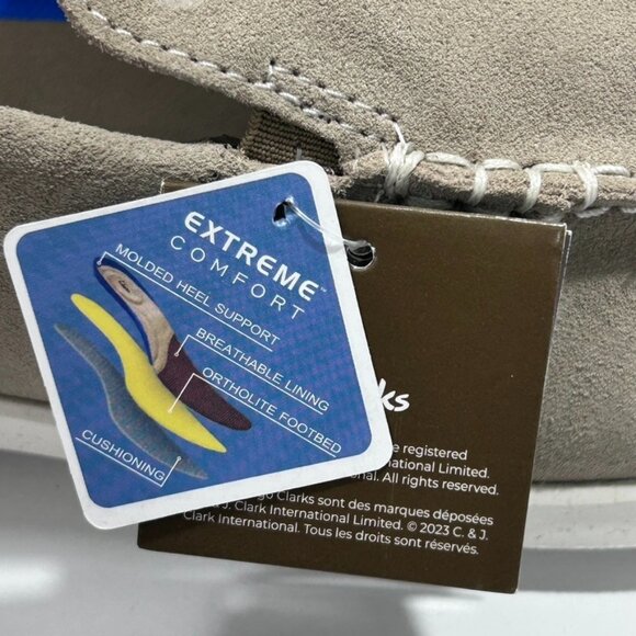 Clarks Flexway Daim‎ Sable Men's Loafers Shoes San Suede US 12W - No Box - Picture 11 of 12